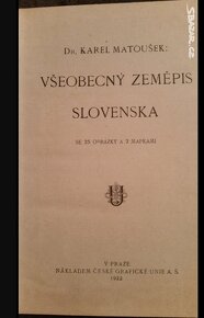 VŠEOBECNÝ ZEMĚPIS SLOVENSKA  1922 - 2