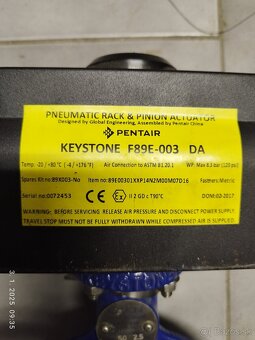 Predám pneumatický ventil EMERSON KEYSTONE  F89E-003DA - 2