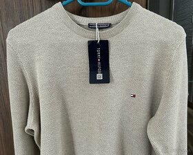 Tommy Hilfiger pánsky sveter veľkosť L (béžový) - 2