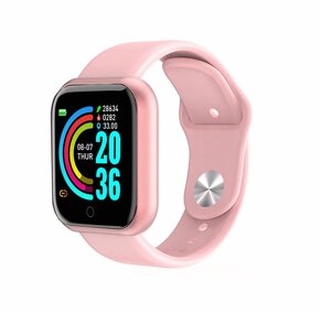 (IHNEĎ) Fitness Smart hodinky D20, ružové - 2