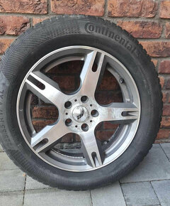 Predam disky a zimne pneumatiky continental 225/55 R17 - 2