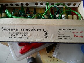 retro vianočné sviečky 220V - 2