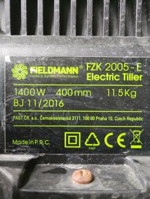 Elektricky kultivator Fieldmann - 2