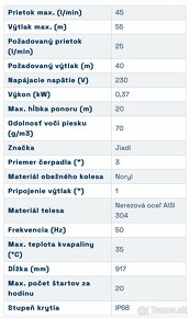 Ponorné čerpadlo 75QJD115 - 2