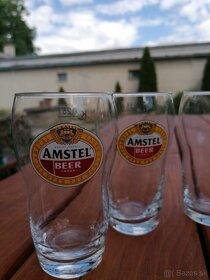 Poháre na pivo oblejšie 0,25L Amstel - 2