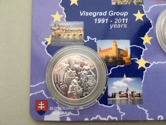 2 euro Visegrad 2011 - RONAI + STRIEBORNÝ ŽETÓN 90KS - 2