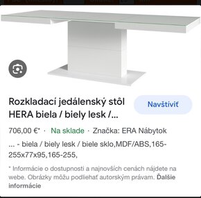 Jedálenský stol a jedalenske stolicky - 2