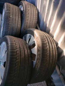 4ks alu disky orig. Škoda 5x112 R17 pneu 225/45 R17 - 2