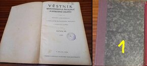 VLASTIVEDA 1944 2x - VESTNÍK MIN. ŠKOLSTVA 1938 - 2