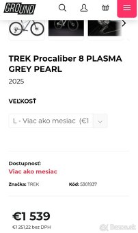 Trek procaliber 8 novy - 2