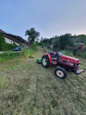 Práce s malotraktorom, kosenie, mulčovanie, oranie - 2