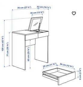 Kozmetický stolík - 2
