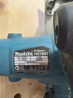 Predám MAKITA HS7601 Ručnú kotúčovú pílu (1200W/190mm) - 2