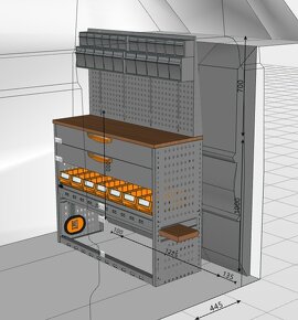 Regálové Systémy skladom pre úžitkové vozidla - 2