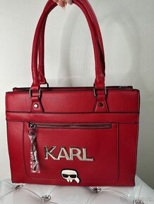 Karl Lagerfeld kabelka cervena - 2