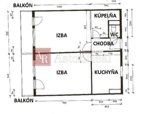 IBA U NÁS Útulný 2-izbový byt, 48m2, 2 lodžie, Zámostie, Tre - 2