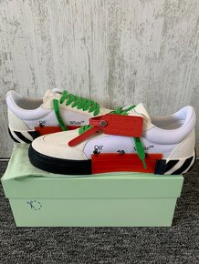 Off-White Vulcanized Sneaker White Lime Green (42) - 2