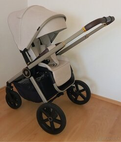 Venicci Tinum Upline Stone Beige a vajicko Cybex Aton S2 - 2