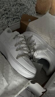 Nike Air Force 1 White - Double Laced Glitter - 2