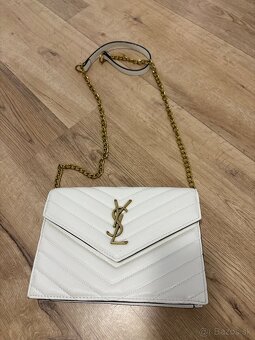 YSL biela listová kabelka - 2