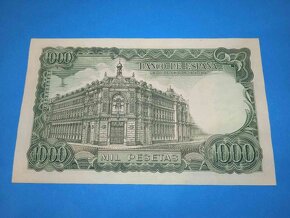 VZÁCNÁ Bankovka ŠPANĚLSKO - 1.000 Pesetas 1971 - 2