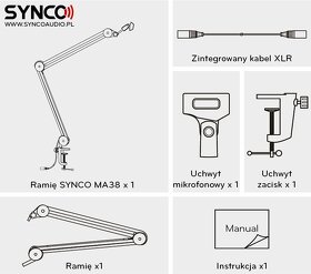 Rameno na mikrofón - Synco MA38 - 2