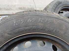 Zimné pneumatiky s diskami 185/65 R15 6jx15 ET47 4ks - 2