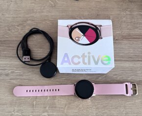 Hodinky Samsung Galaxy Watch Active  ružovo-zlatá - 2