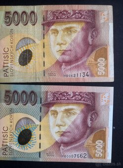 5000 korun slovenskych 1995 Vzacny chybotisk - 2