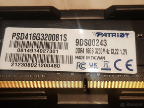 RAM 16GB DDR4 SODIMM PATRIOT PC4-3200 CL22 - do notebooku - 2