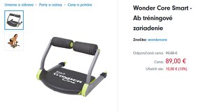 Wonder Core Smart - tréningové zariadenie nové - 2