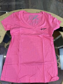 Alpinestars tricko womens ageless vneck tee pink - 2