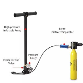 Scuba Mini,0.5L,10min,vysokotlaka pumpa,potapanie - 2