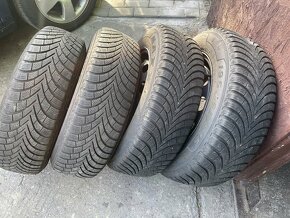 Plechove disky 5x100 r15 zimne pneumatiky 195/65 r15 - 2