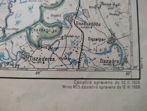 Stara mapa originál z I. ČSR - Rimavská Sobota Miskolc - 2