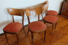 Stoličky z masívneho dreva čalunené sedenie - 2