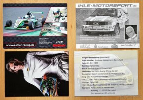 4 originální autogramkarty s autogramy z motosportu (1) - 2