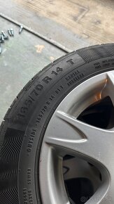 škoda elektróny 5x100 165/70 r14 letné gumy - 2