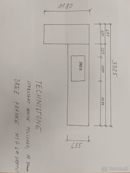 Kamenná pracovná doska TECHNISTONE - 2