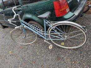 Retro bicykel bledomodrý - 2