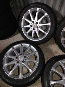 4ks alu disky Mercedes Benz 5x112 R17 pneu 215/45 r17 - 2