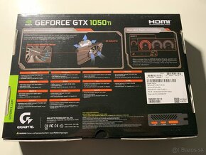 Predám grafickú kartu GIGABYTE/NVIDIA GeForce GTX 1050Ti - 2