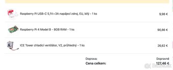 Predám Raspberry Pi 4 Computer Model B 8GB RAM - 2