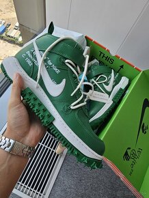 Nike x OFF-WHITE, Air Force 1 MID, Pine green/white - 2