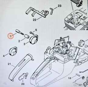 Skrutka s nákružkom Stihl MS 341, 361 - 2