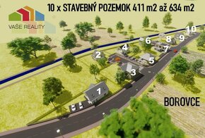 REZERVOVANÉ STAVEBNÝ POZEMOK 548 M² BOROVCE - 2