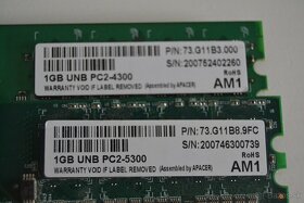 Apacer 1GB DDR2 - 5300 A 4300 - 2