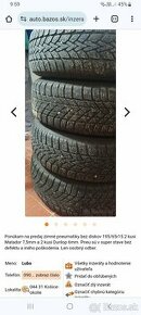 Zimne pneumatiky 195/65r15 - 2