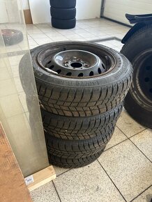 Predám plechové disky so zimnými gumami 145/70 R13 - 2