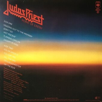 Lp JUDAS PRIEST  - Point of Entry - 2